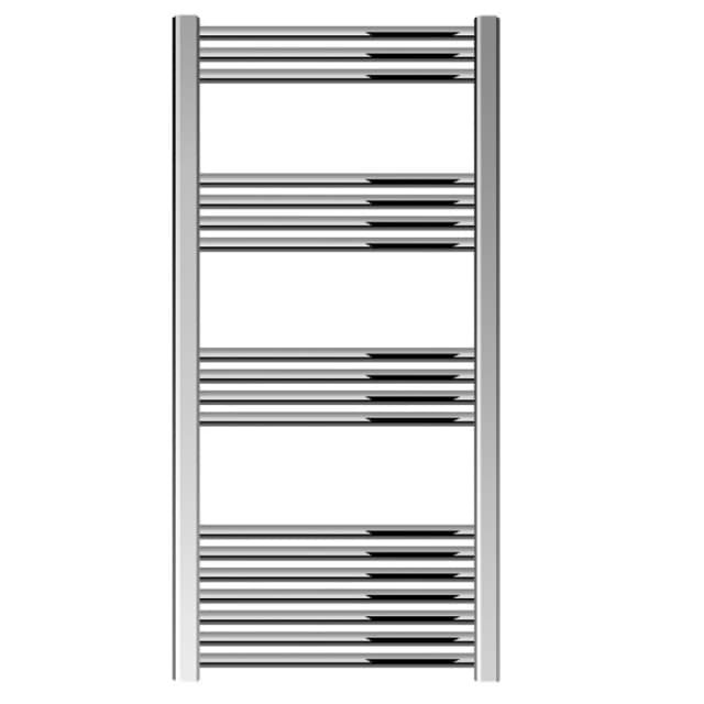 Balterley Straight Heated Towel Rail Radiator, 440W, 600 x 1200mm, Chrome in Silver Silver Unisex