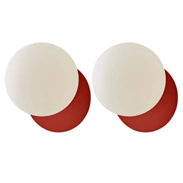 ValueLights ValueLights Darla Pair of Frosted Globe IP44 Rated Bathroom Wall Lights in Burnt Orange Burnt Orange One Size Unisex 5059406068478