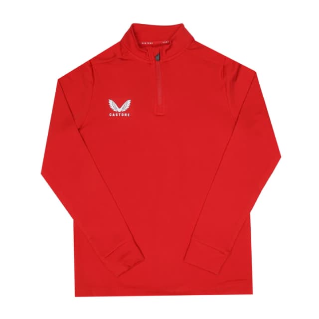 Castore quarter Zip Top Childrens - Red Red 7 - 8 Years