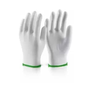 Polyester Knitted Liner Glove White Xl (Size 10)