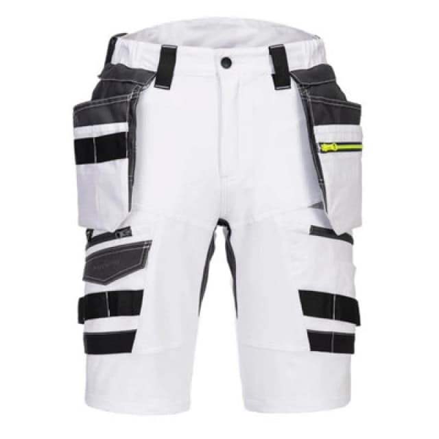 Portwest DX4 Mens Detachable Holster Pocket Shorts DX444WHR26 Colour: White