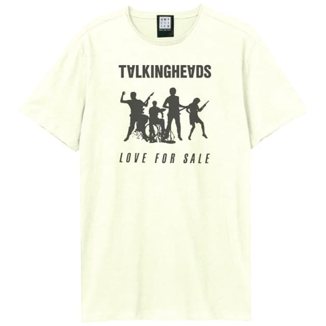 Amplified Amplified Men Love For Sale Talking Heads T-Shirt in White Size: X-Small White XS Male 5063377023879