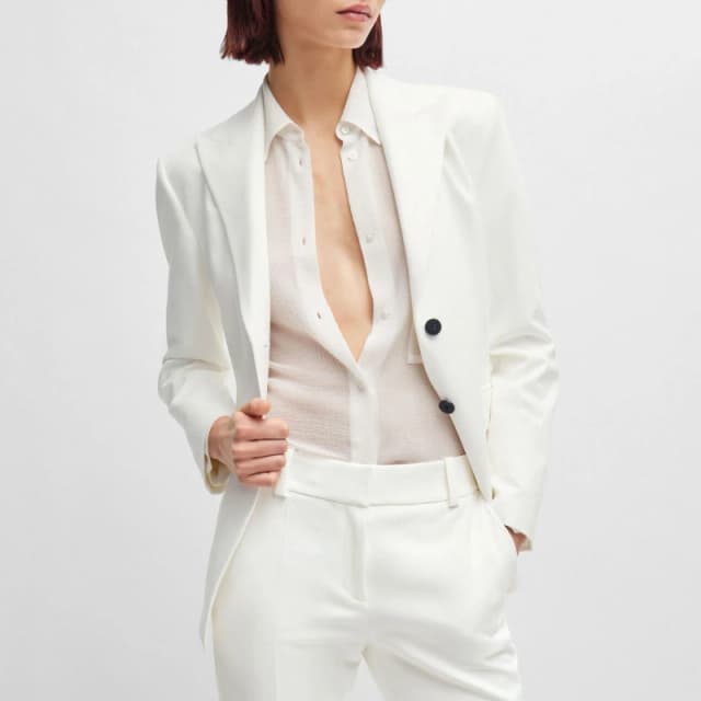 Hugo Asmalla Slim-Fit Blazer Natural female 6