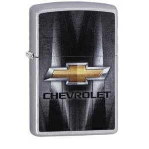 Zippo Chevrolet Satin Chrome Finish