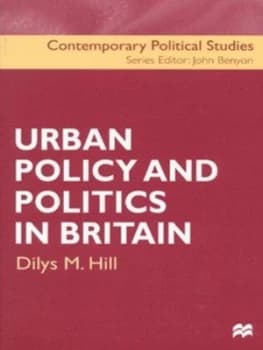 Urban Policy and Politics in Britain by Dilys M Hill Paperback