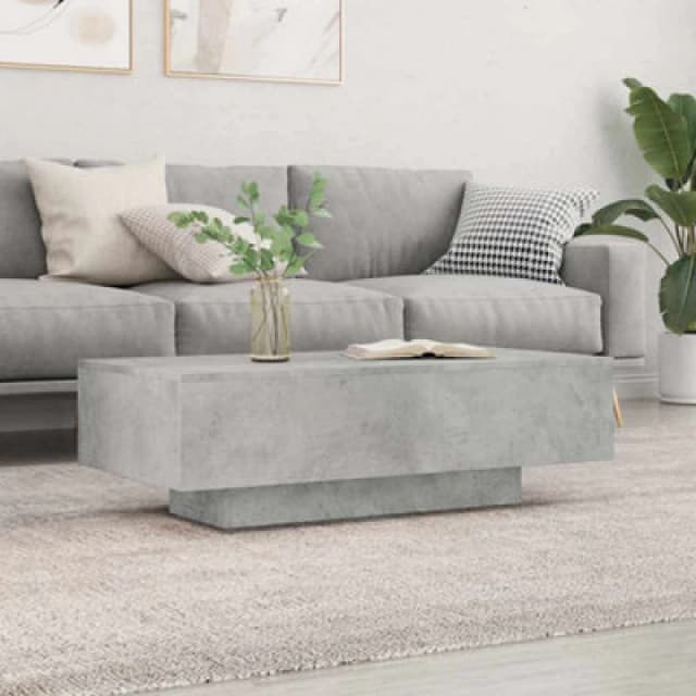 Vidaxl Coffee Table Concrete Grey 100X49.5X31cm Engineered Wood, Grey 833891
