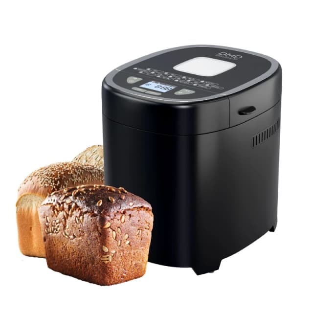 DMD Collective 17-in-1 Break Maker, 2lb Bread Machine with 3 Crust Options, 1Hour Keep Warm, Gluten Free, Sourdough in Black Unisex