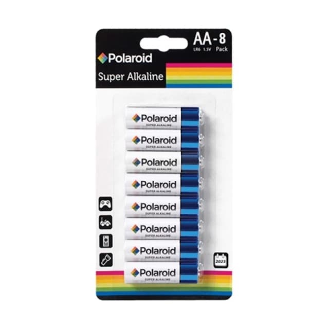 Polaroid 8pk AA Alkaline Battery