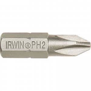 Irwin Phillips Screwdriver Bit PH2 25mm Pack of 2