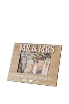Photo Frame Mr & Mrs 7" x 5"