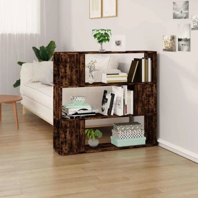 VIDAXL Vidaxl - Book Cabinet/Room Divider Smoked Oak 100x24x94cm 8720845735692