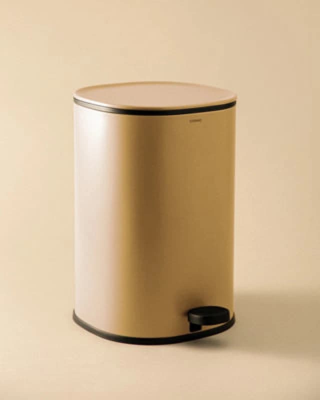 Cosmic Bathroom Bin Trash Can, 5L, Pedal, Soft-Close, Removable Inner Bucket, Mandarin, Essentials Collection