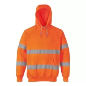Portwest Class 3 Hi Vis Hooded Sweatshirt Orange L
