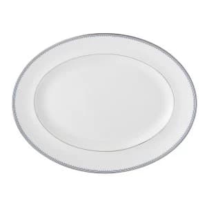 Wedgwood Vera wang grosgrain indigo oval dish 35cm