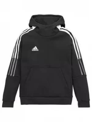 adidas Youth Tiro 21 Hoody, Black, Size 11-12 Years