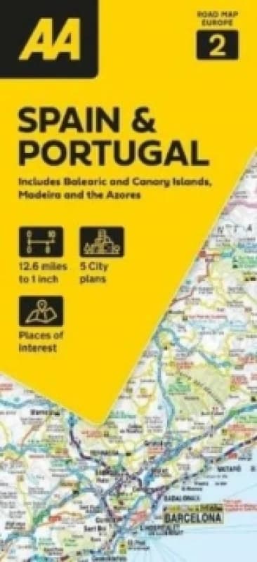 Road Map Spain & Portugal 2 Books