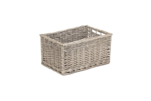 Red Hamper St019-02 Wicker Antique Wash Open Storage Basket Medium