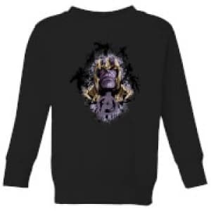 Avengers Endgame Warlord Thanos Kids Sweatshirt - Black - 11-12 Years