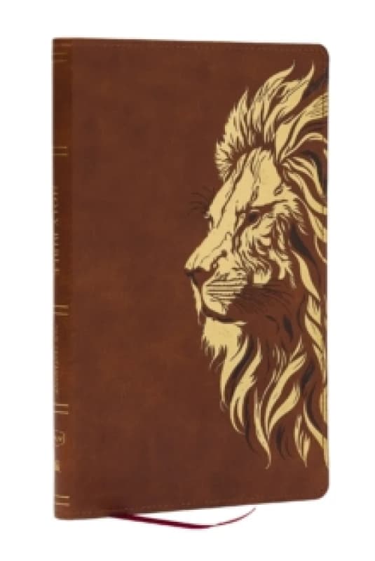 KJV, Personal Size New Testament, Tan Leathersoft, Red Letter, Comfort Print Leather / fine binding
