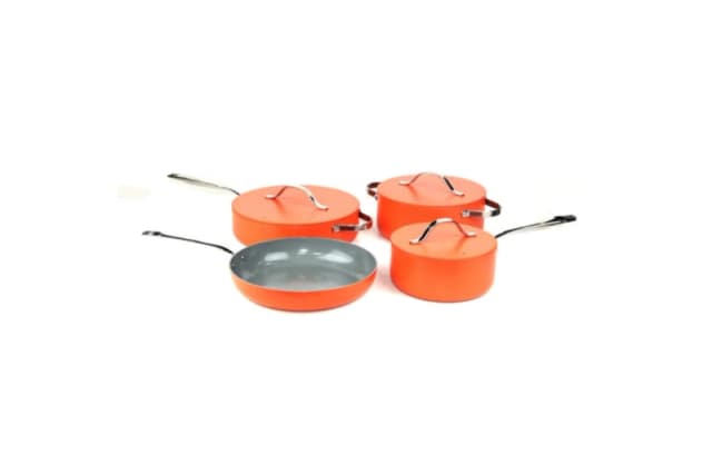 SUR LA TABLE 4 Piece Colour Me Happy Cookware Set Orange ONE SIZE