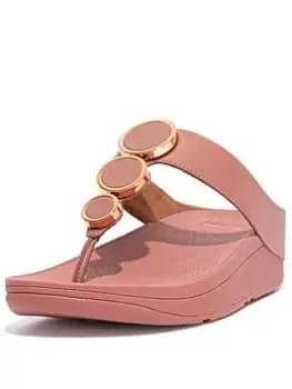 FitFlop Halo Toe Post Sandals - Rose, Rose, Size 4, Women