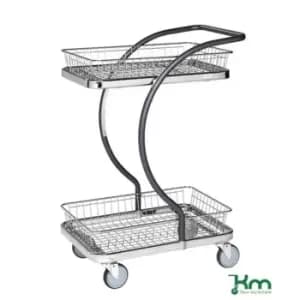 Slingsby Table Trolley With 2 Wire Trays