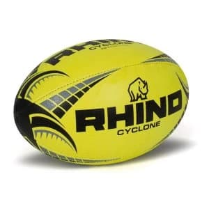 Rhino Cyclone Rugby Ball Fluo Yellow - Size 3