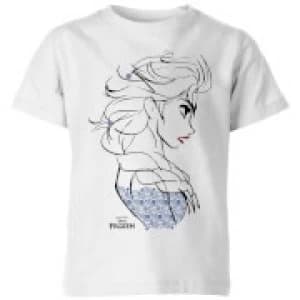 Disney Frozen Elsa Sketch Strong Kids T-Shirt - White - 11-12 Years
