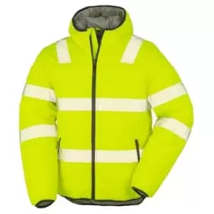Result Genuine Recycled Unisex Adult Ripstop Safety Jacket (3XL) (Fluorescent Yellow)