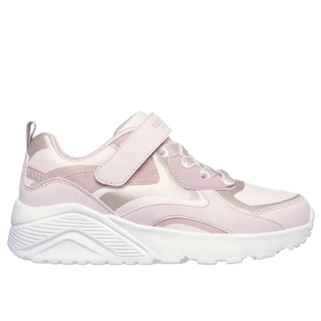 Girl Trainers Skechers Uno Lite Metallic Burst Argente Female 29