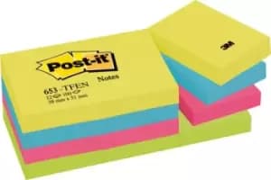 Post-it Notes 38x51mm Energy Colours (Pack of 12) 653TF