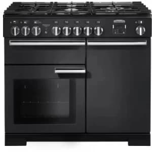 Rangemaster PDL100DFFCB/C Professional DELUXE 100cm Dual Fuel Cooker, Charcoal Bk
