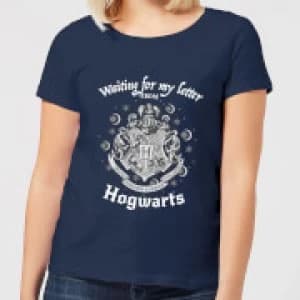 Harry Potter Waiting For My Letter From Hogwarts Womens T-Shirt - Navy - L