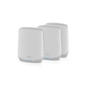 Netgear Orbi RBK763S Tri-band (2.4 GHz / 5 GHz / 5 GHz) WiFi 6 (802.11ax) White 7 Internal