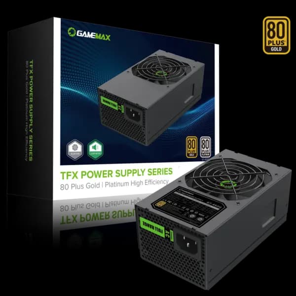 GameMax GT-450G 450W 80 Plus Gold TFX Power Supply With 80mm Black Fan