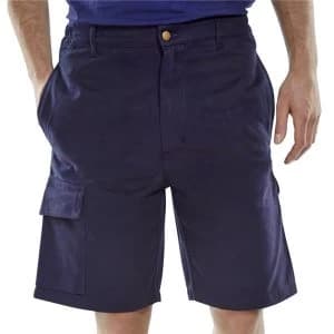 Click Workwear Shorts Cargo Pocket Navy Blue 30 Ref CLCPSN30 Up to 3