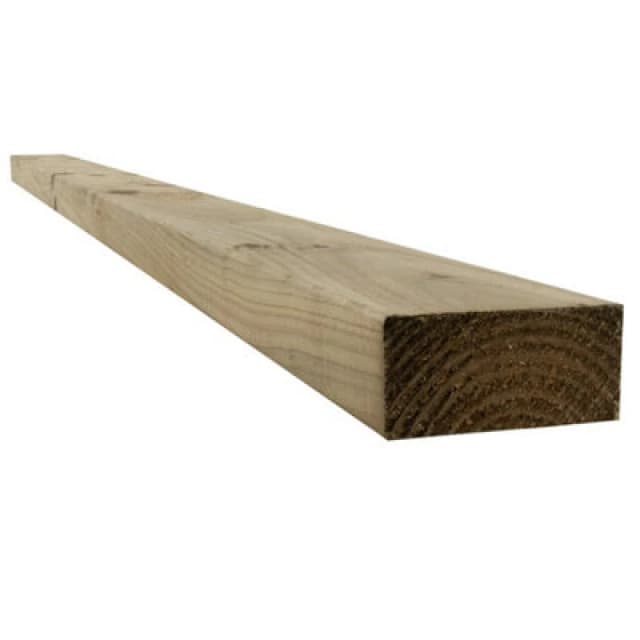 Snowdon Timber Treated 4X2 Timber - Decking Joists (T) 45mm (W) 95mm (L) 1.8M - Pack Of 5