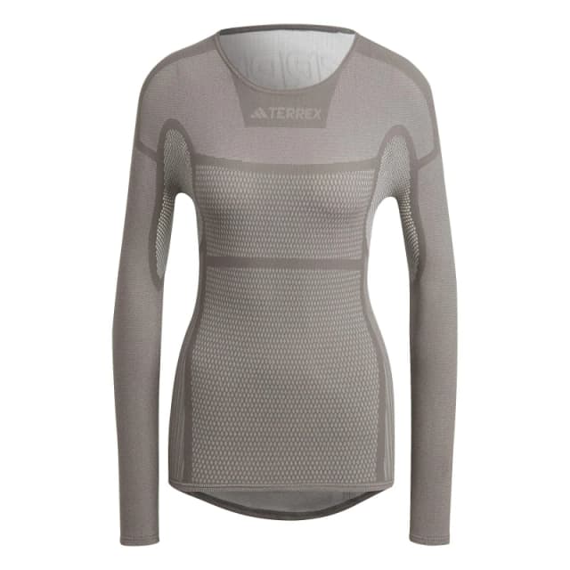 adidas Drynamo Long Sleeve Performance shirt Womens - Grey Grey 2XS