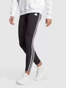 adidas Sportswear 3 Stripe Legging - Black, Size 2XL, Women