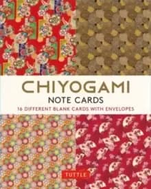 Chiyogami Japanese, 16 Note Cards : 16 Different Blank Cards with 17 Patterned Envelopes in a Keepsake Box!