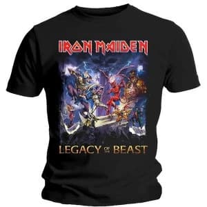 Iron Maiden - Legacy of the Beast Unisex Large T-Shirt - Black