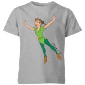 Disney Peter Pan Flying Kids T-Shirt - Grey - 11-12 Years