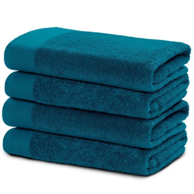 Ezysleep Ezysleep Luxe Collection 4 Piece Egyptian Bathsheet Set in Teal Size: Bath Sheet Teal Bath Sheet Unisex 5034567875882