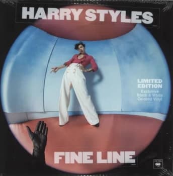 Harry Styles Fine Line - Black & White Splattered Vinyl - Sealed 2019 UK 2-LP vinyl set 19439705141