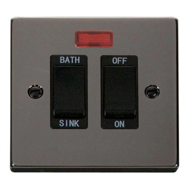 SE Home Black Nickel 20A DP Sink/bath Switch Black