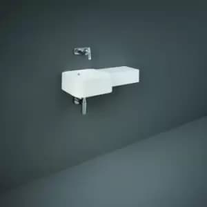 Rak Petit Square Wash Basin - Right Ledge