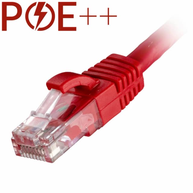 Cablenet 0.3m Cat6 RJ45 Red U/UTP LSOH 24AWG Snagless Booted Patch Lea