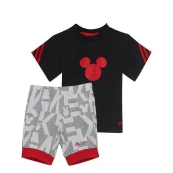 adidas x Disney Mickey Mouse Summer Set Kids - Black / Vivid Red