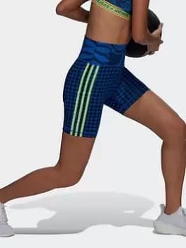 adidas Farm Rio Bike Shorts, Blue Size XS Women