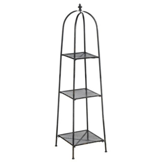 Premier Housewares New York Loft Black 3 Tier Shelf Unit Black unisex